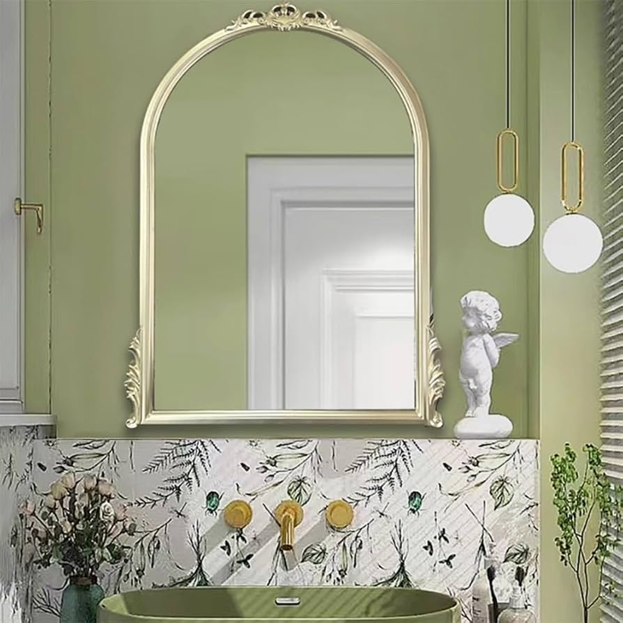 ☆フレンチテイスト ウォールミラー 壁掛け鏡 玄関 寝室アクタス IDC