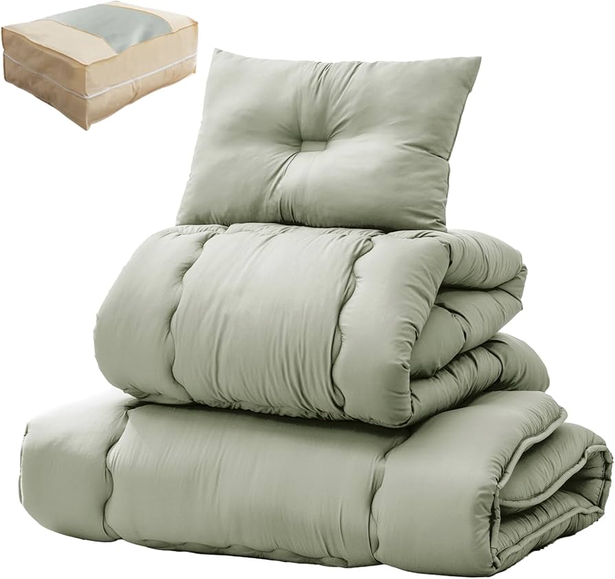 Amazon｜タンスのゲン 布団セット シングル 4点セット【高密度固綿 三