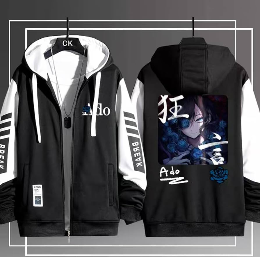 Amazon.co.jp: パーカー Ado アド 長袖 アイドル歌手 狂言 残夢