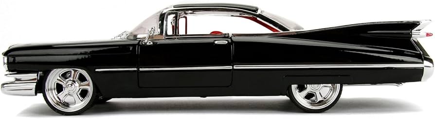 1959 Cadillac Coupe DeVille Black 1-24 Diecast Model Car by Jada