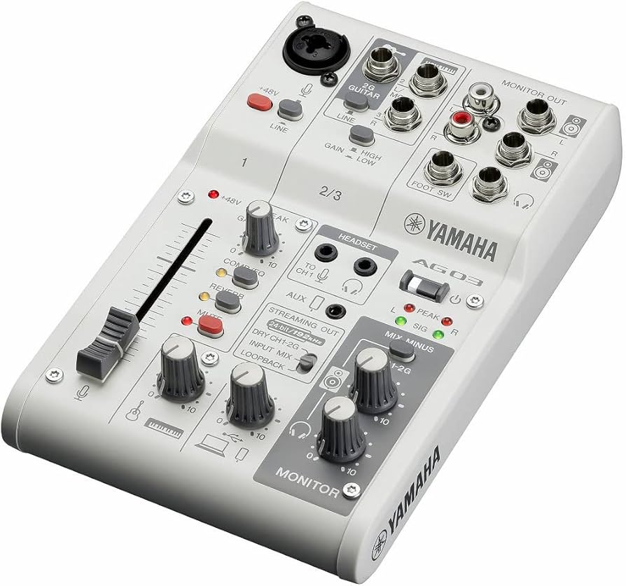 Amazon | YAMAHA / AG03MK2 WHITE AT2020 PCユーザー向け 配信/DTM