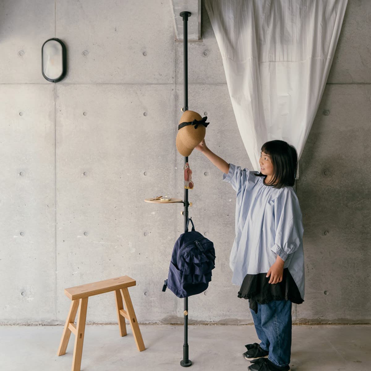 DRAW A LINE] Tension Rod C, 78.8-108.3 in, Vertical Mounting