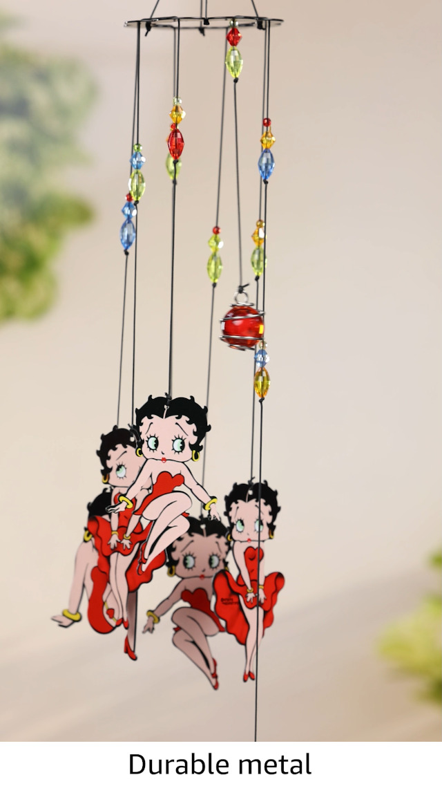 Amazon.com : Spoontiques Betty Boop Handpainted Metal Wind Chime