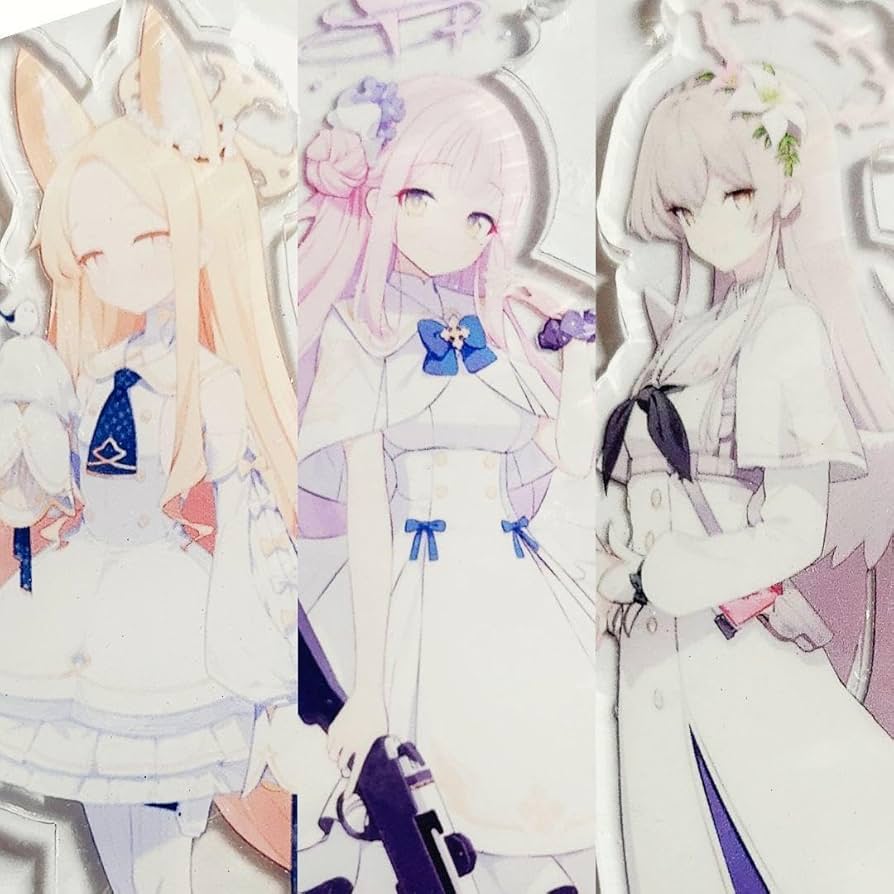 Amazon.co.jp: ミカ ナギサ セイア アクリルスタンドセット ブルアカ