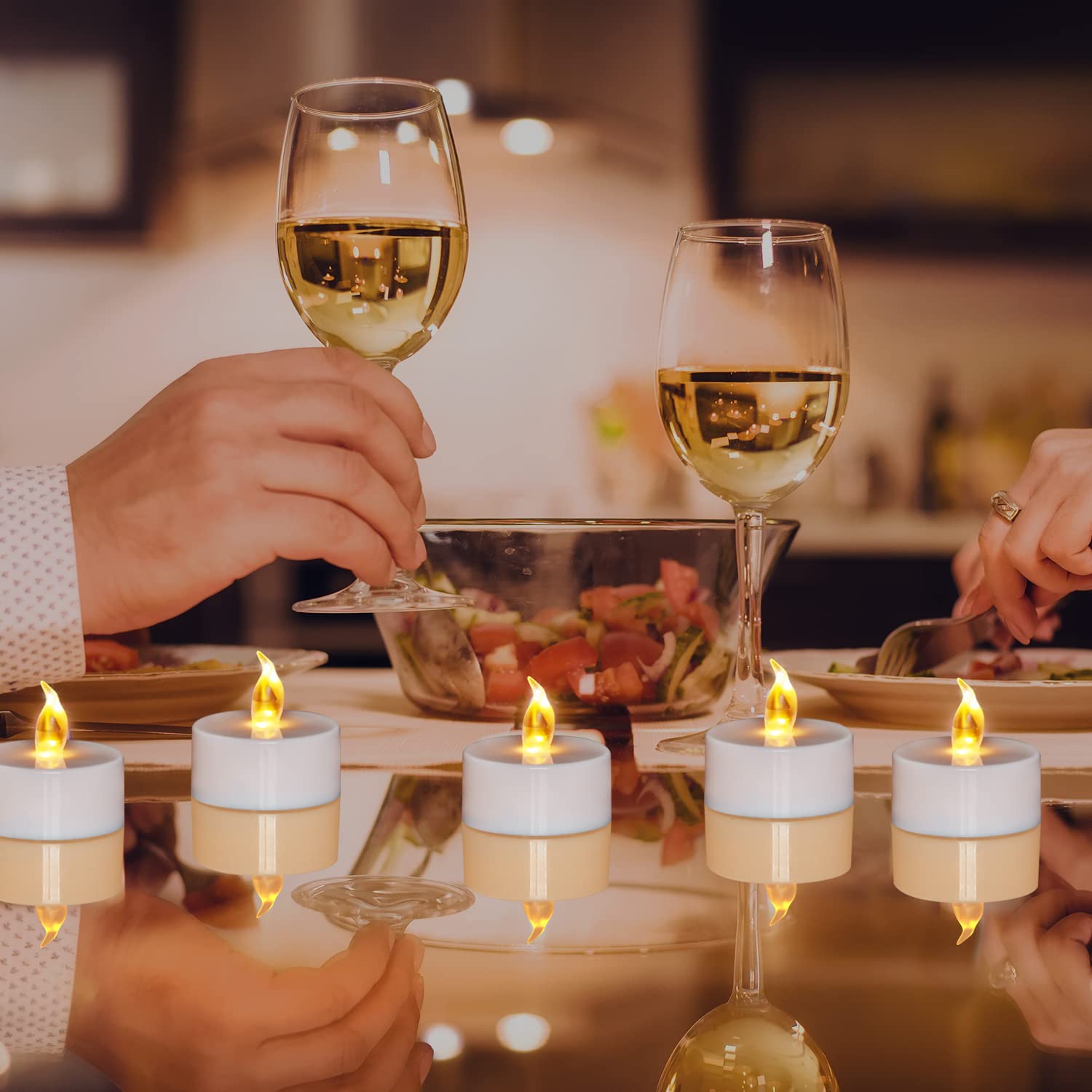 Amazon.co.jp : LEDキャンドル 100個セット キャンドルライト電池式