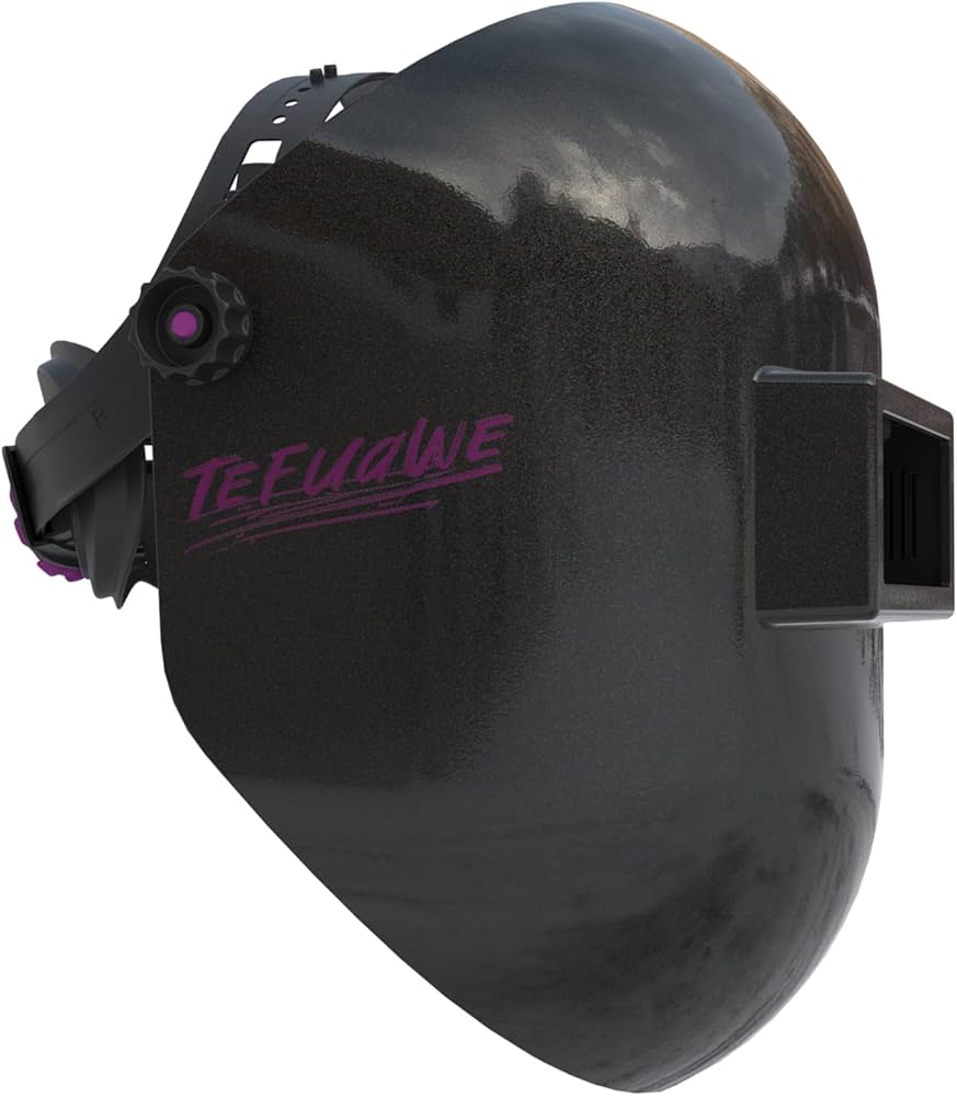 Tefuawe Black Chopped Fiberglass Sugar Scoop Welding Helmet