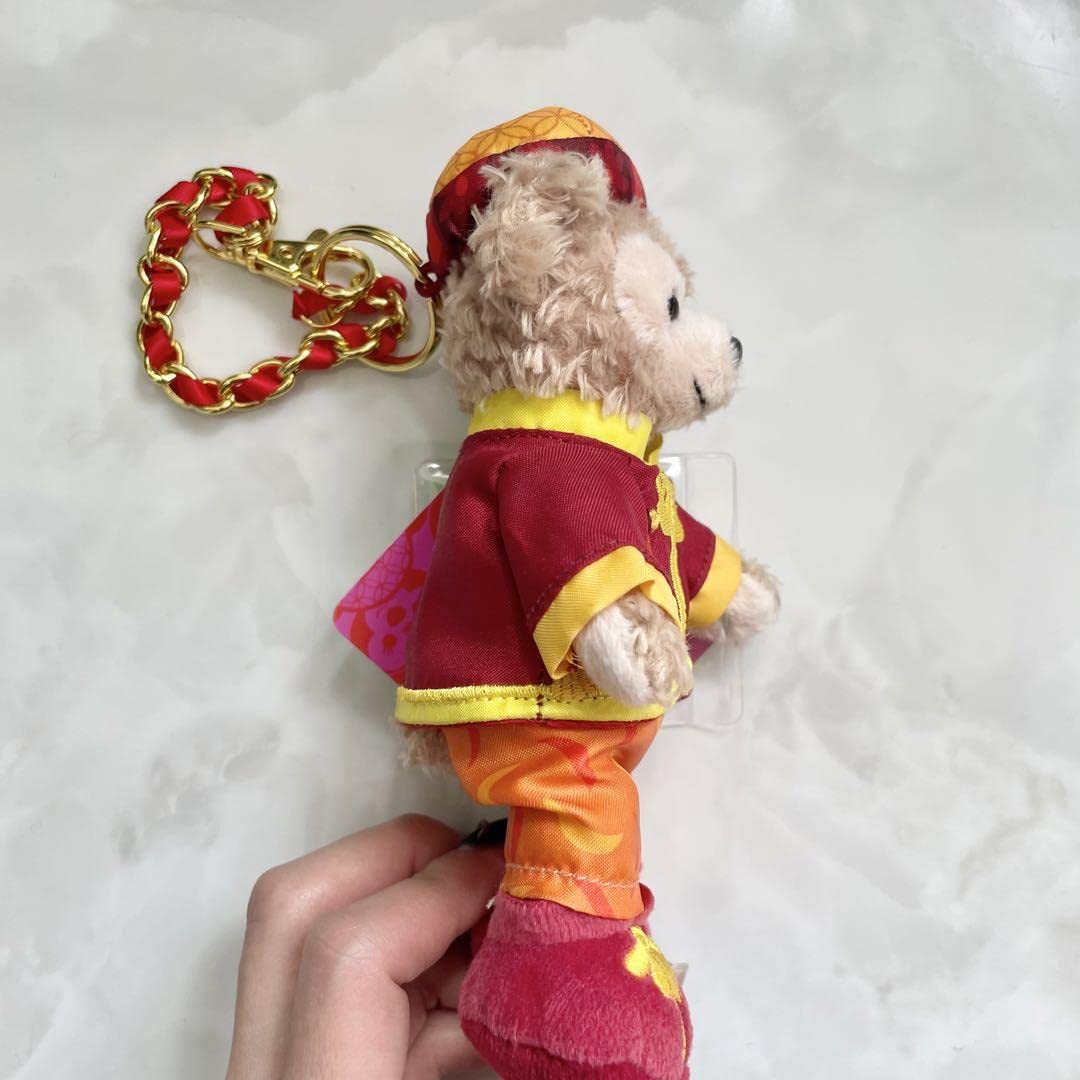 Amazon | 【香港ディズニー】ダッフィー ぬいぐるみキーホルダー 春節