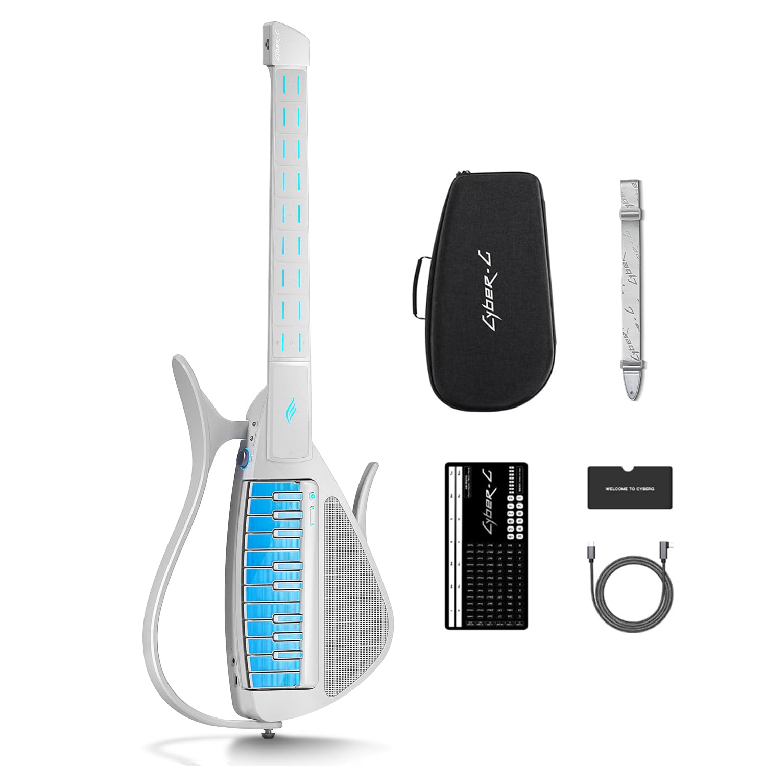 Amazon.com: Enya CYBER-G Stringless Smart Guitar, Foldable Travel