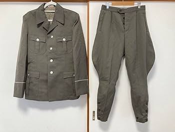 Amazon.co.jp: 東ドイツ軍 将校 軍服乗馬ズボン上下セット 実物 ドイツ