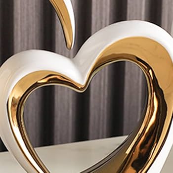 Amazon.co.jp: JAnjiaLxY ハート オブジェ 1個 置物 インテリア モダン