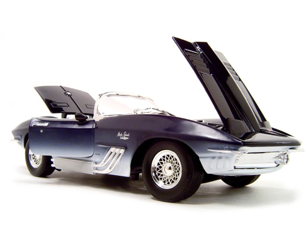 Amazon.com: Motormax 1961 Chevrolet Corvette Mako Shark Dark Blue