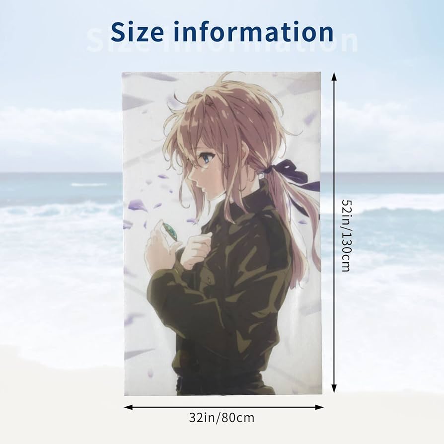 Amazon｜ヴァイオレットエヴァーガーデン アニメ バスタオル 大判 吸水