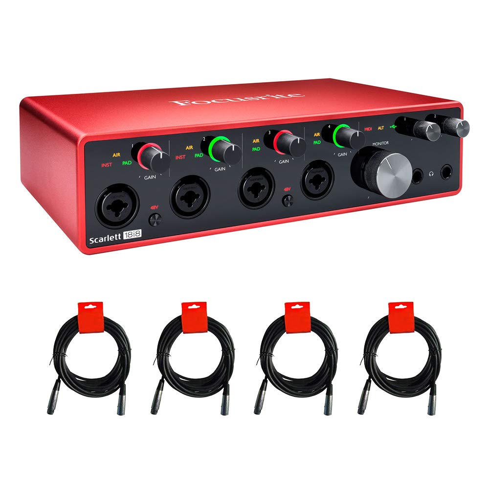 Amazon.com: Focusrite Scarlett 18i8 USB Audio Interface (3rd Gen