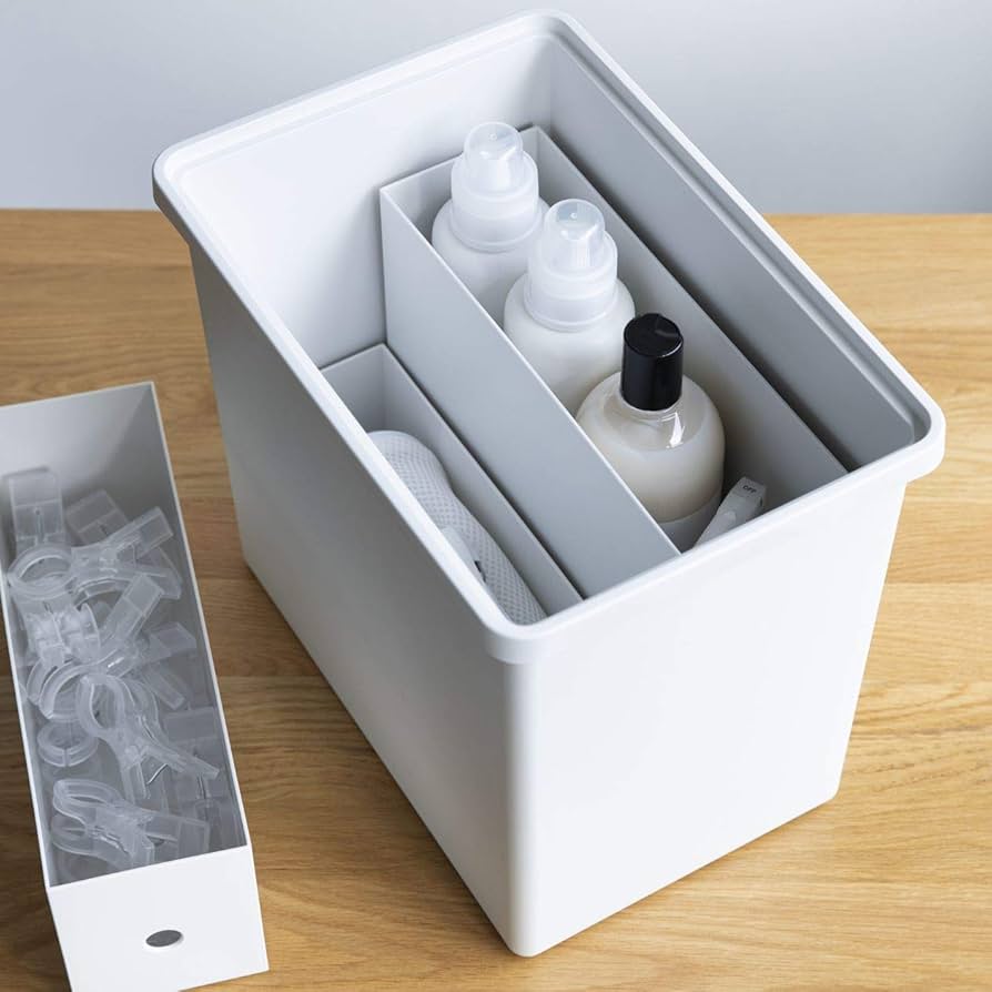 Amazon｜無印良品 ポリプロピレン収納ボックス・深・ホワイトグレー 幅