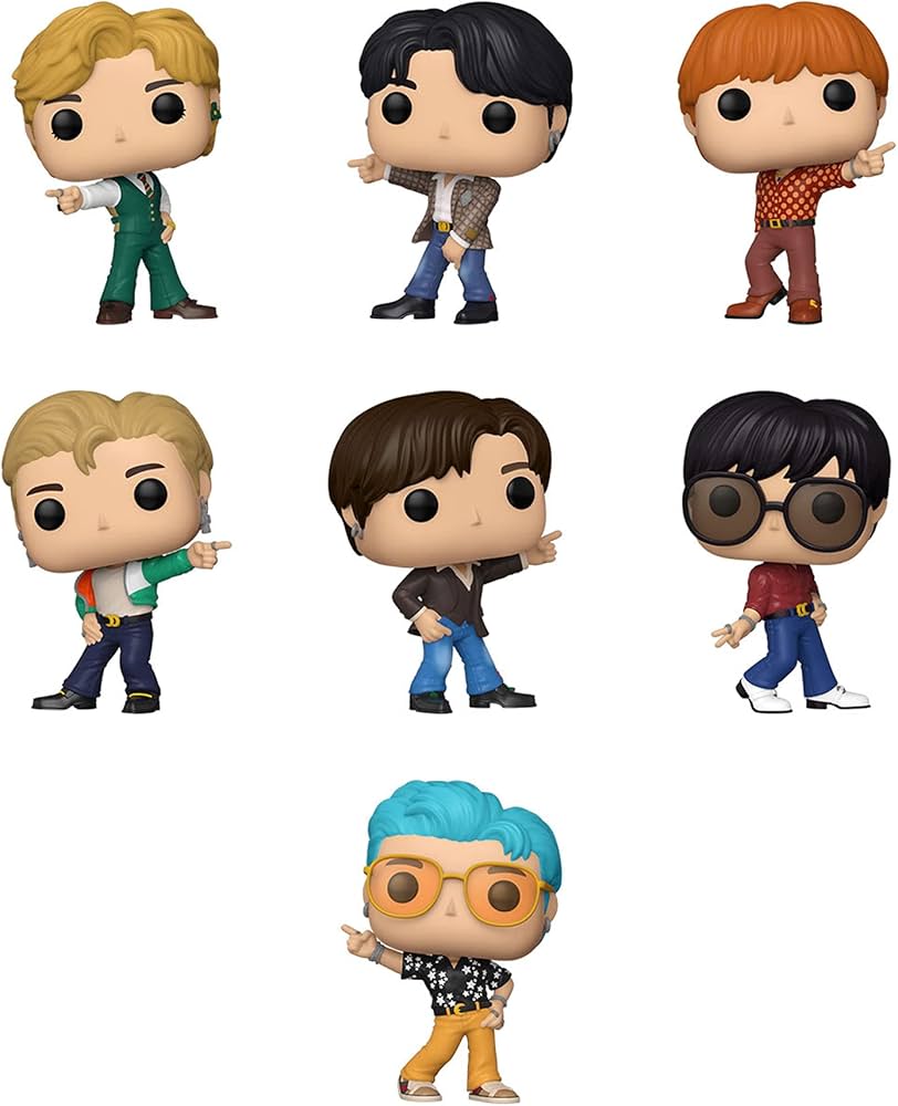 Amazon.com: Funko Pop! Rocks BTS Set of 7 - Dynamite-RM, Dynamite