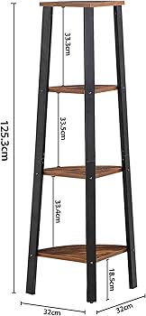 Amazon｜SUPER DEAL コーナーラック コーナーシェルフ 木製 三角