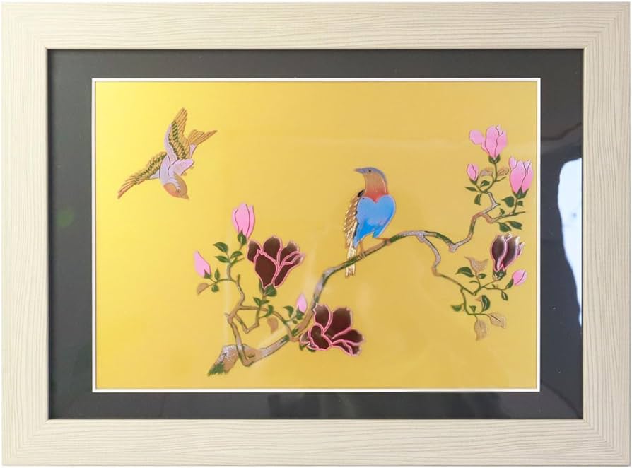 Amazon.co.jp: 絵画 浮世絵 額縁 付き 48cm インテリア 日本画