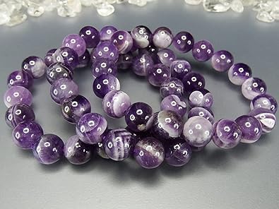 Amazon.co.jp: [石街] ファントムアメジスト約10mmAAA天然石