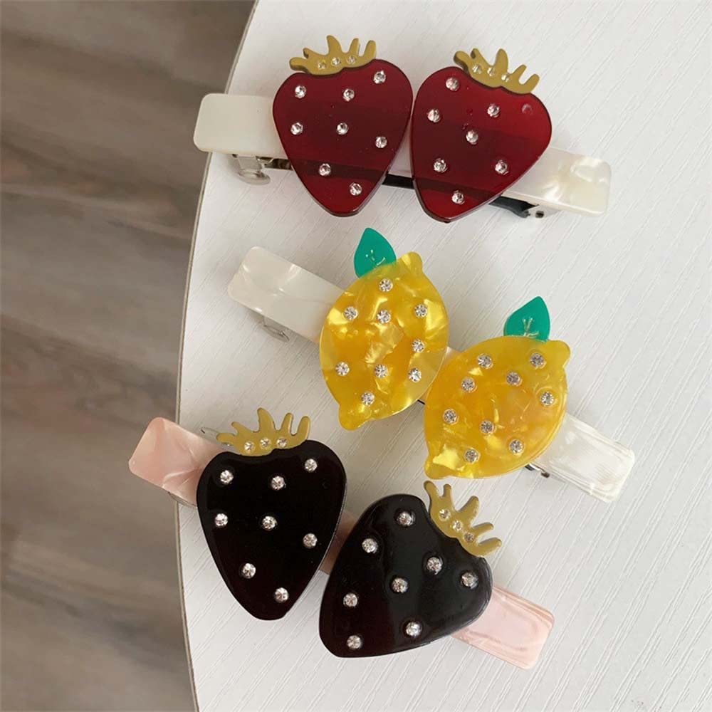 Amazon.co.jp: ヘアピン かわいいヘアクリップ チェリー ストロベリー