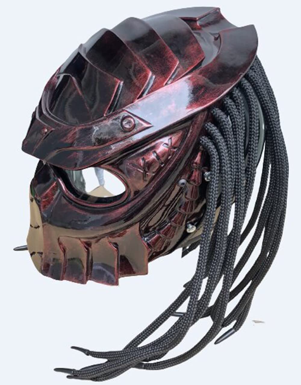 Amazon.co.jp: オートバイ用ヘルメット、プレデターフルフェイス