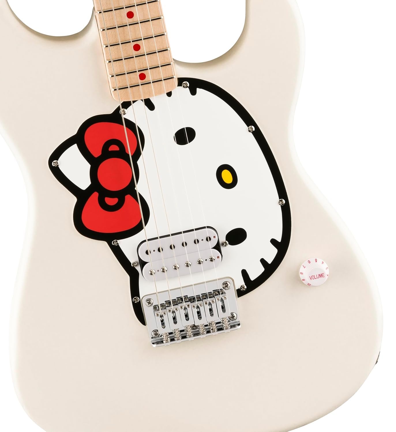 Amazon | Fender x Hello Kitty White Stratocaster | エレキギター
