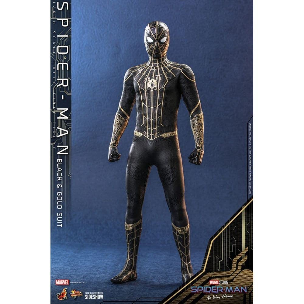 Amazon.com: Hot Toys 1:6 Spider-Man Black & Gold Suit - Spider-Man
