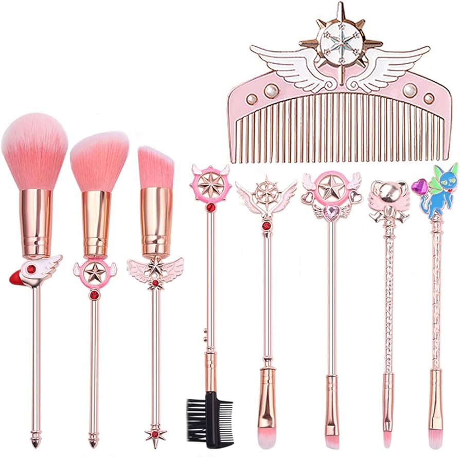 Amazon | メイクブラシセット カードキャプター さくら風 くし付き