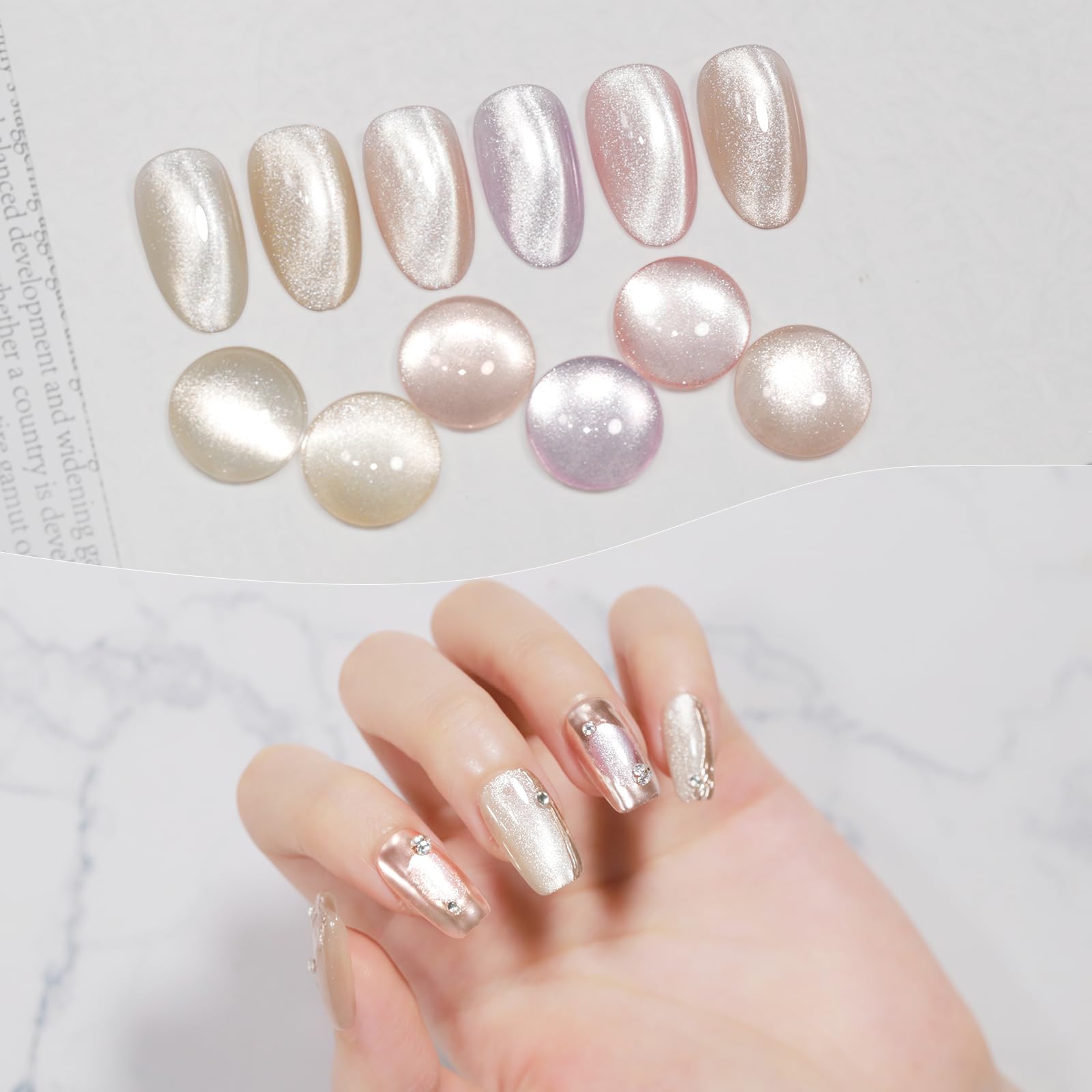 Amazon | Coikaze マグネットネイル 超キラキラ ジェルネイル