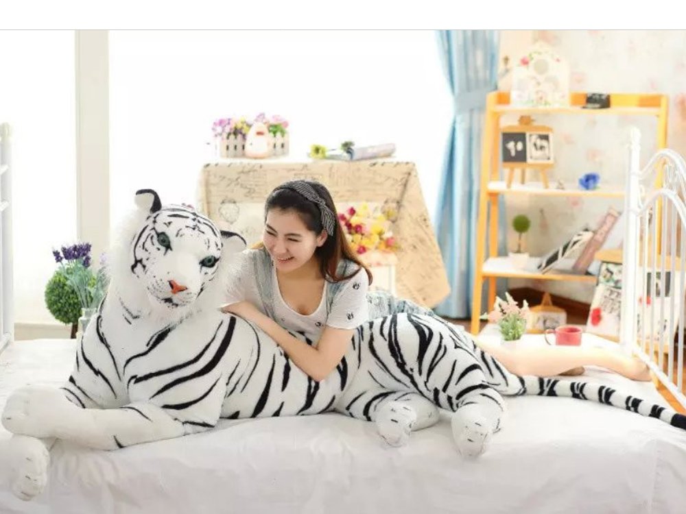 Amazon.co.jp: MILEE 虎/ホワイトタイガーぬいぐるみ WhiteTiger Plush