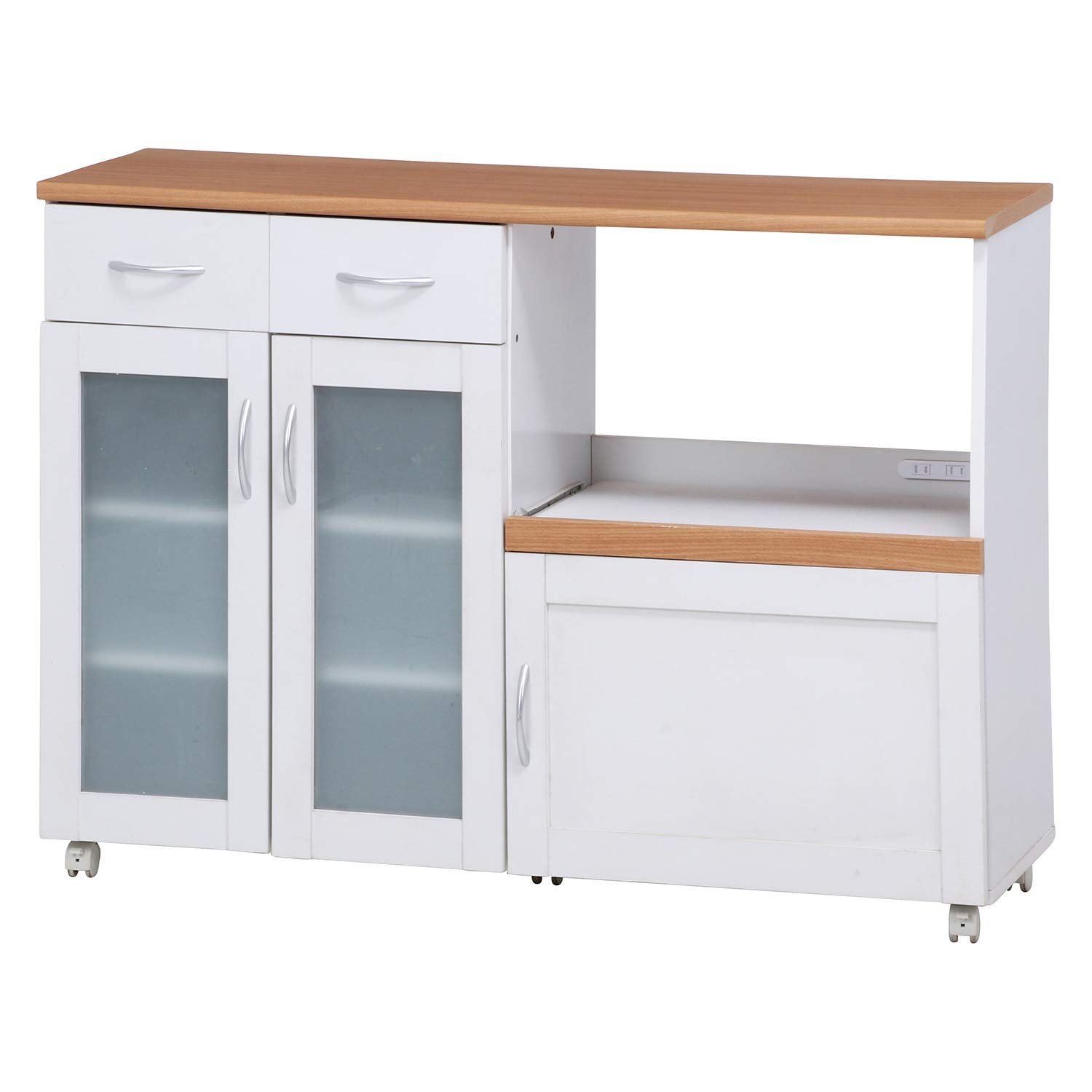 Amazon｜不二貿易 キッチン収納 食器棚 幅120×奥行39.5×高さ89cm