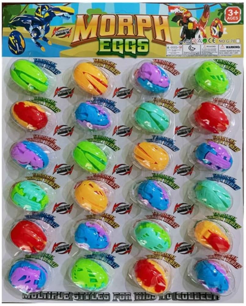 Amazon | Homilius 変形 恐竜 卵 24個セット おもちゃ 変形ロボット