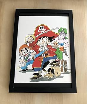 Amazon.co.jp: kj 額装品 鳥山明 57 海賊 イラスト A4サイズ額入り