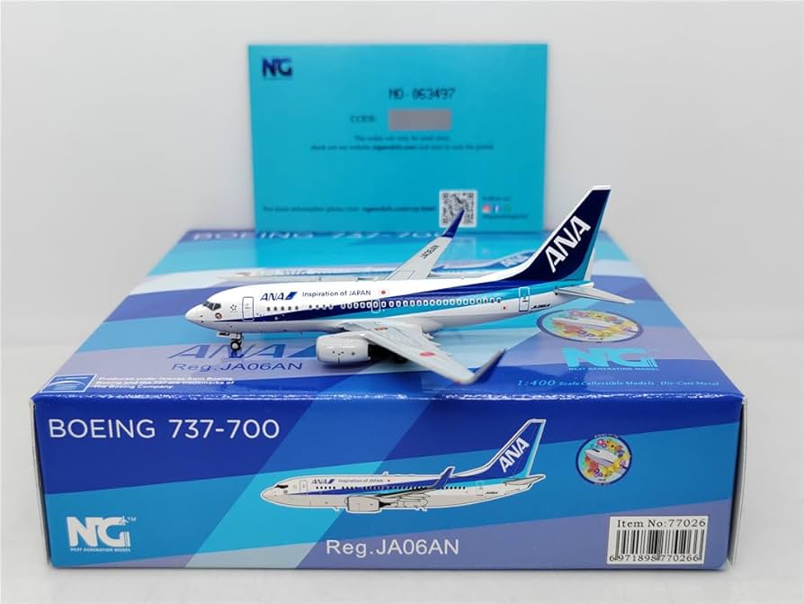 Amazon | NGmodels 1:400 NG77026 ANA Boeing 737-700 JA06AN モデル