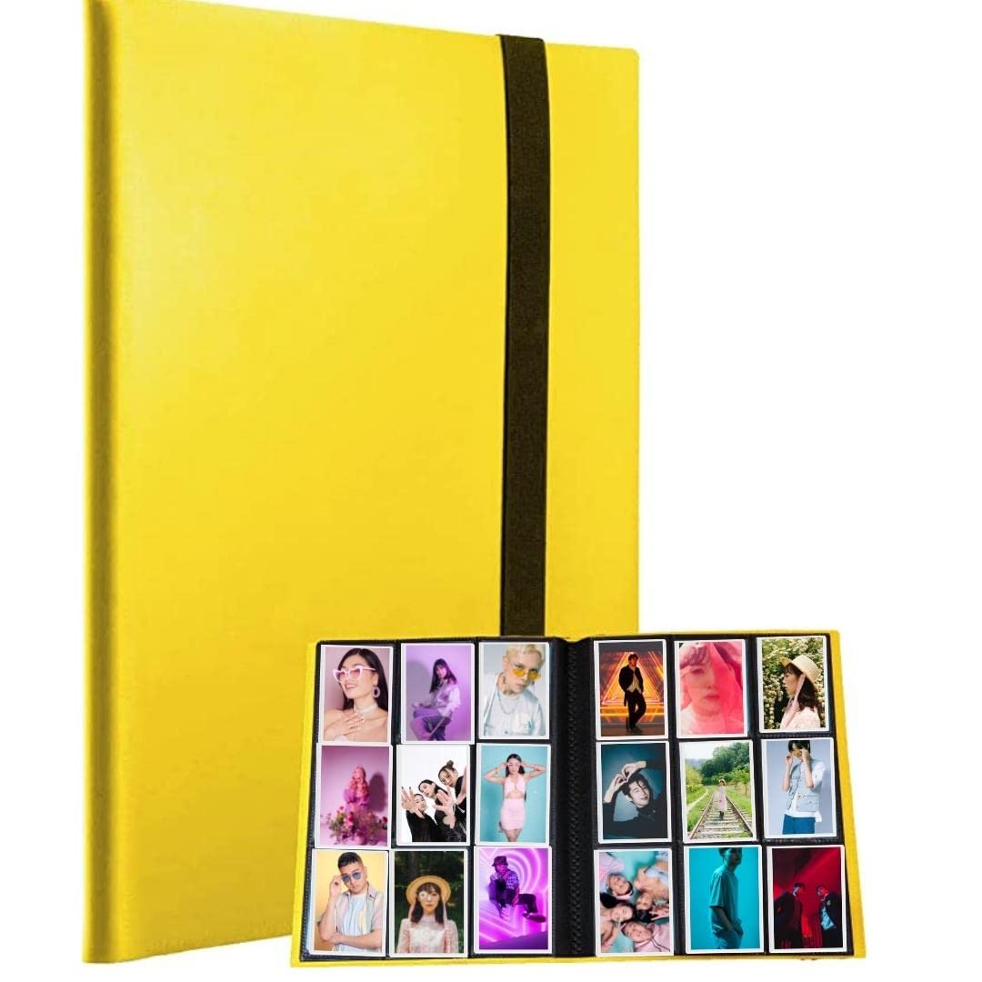 Amazon.co.jp: チェキ用ポラロイド用ミニアルバム (360枚, 黄色