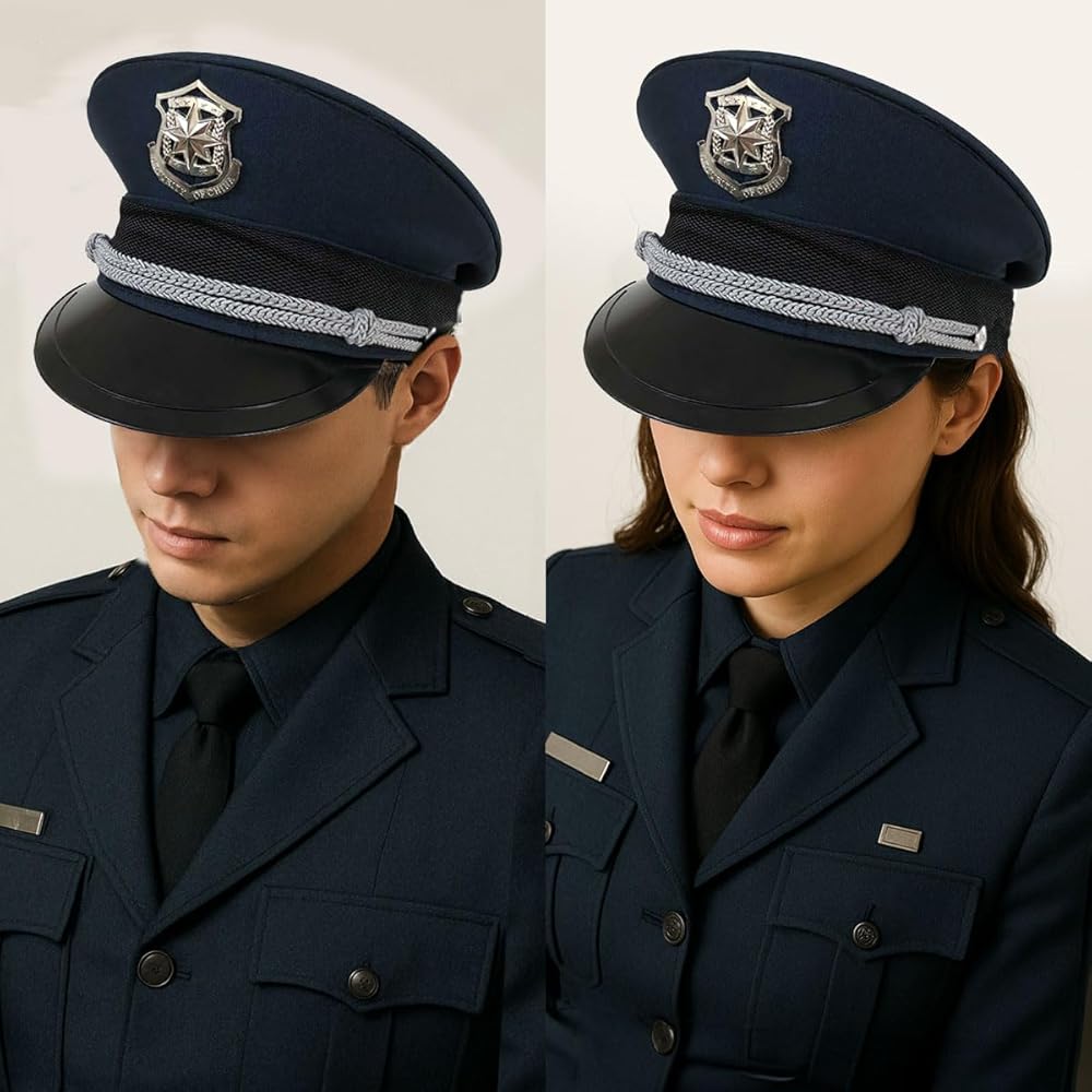 Amazon.co.jp: [monoii] 警察 帽子 単品 警官 コスプレ 警察官 制帽