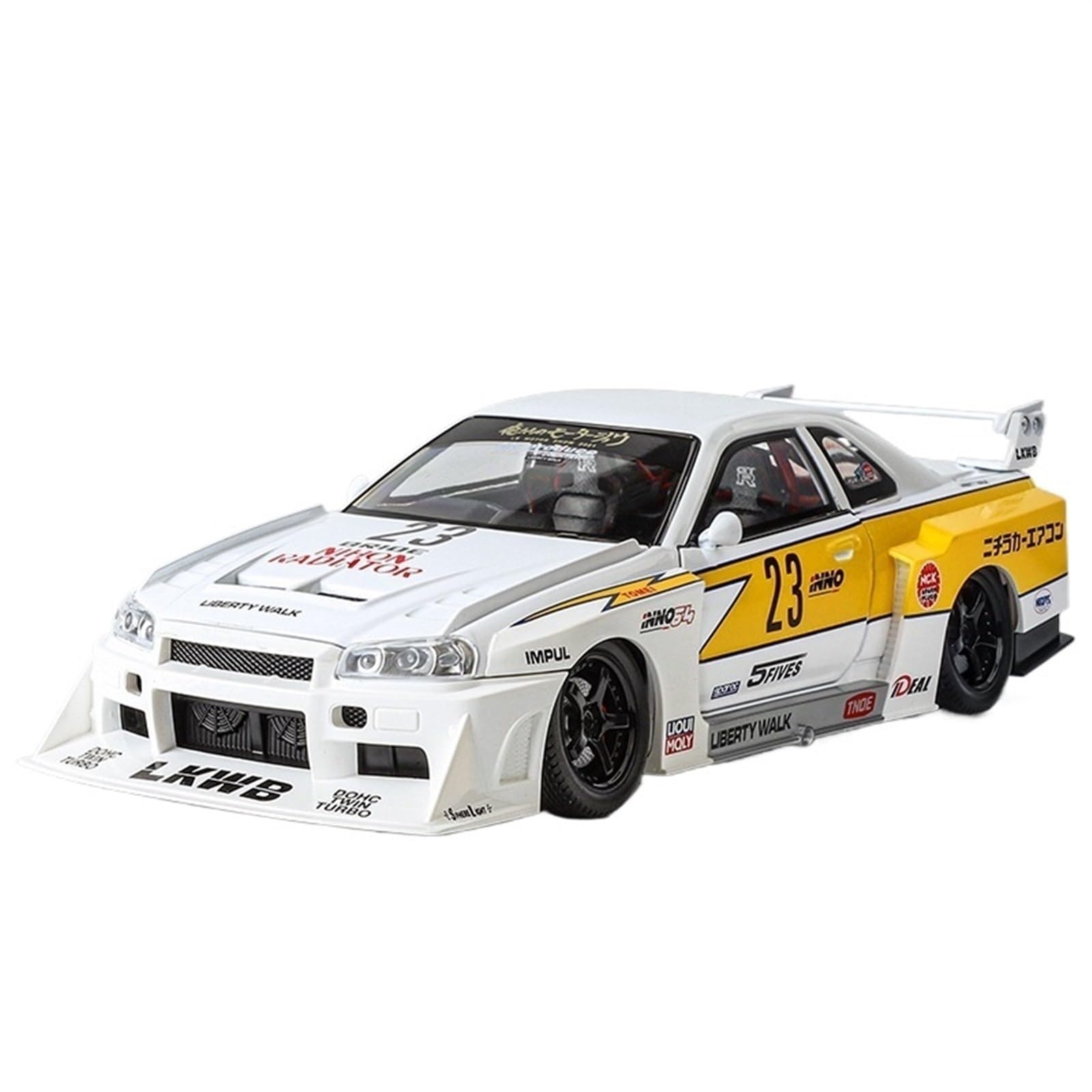Amazon.co.jp: 1 24 日産スカイライン GTR-R34 改造合金スポーツカー