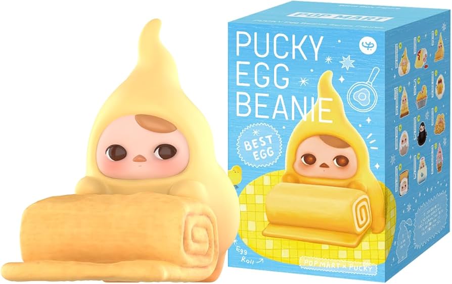 Amazon | POP MART PUCKY Egg Beanieシリーズ 【3ピース】 ポップ