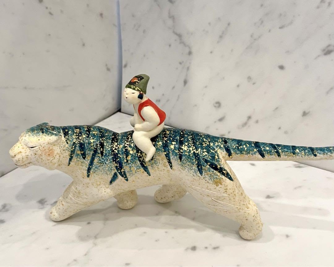 Amazon | 伝統工芸会正会員 紺谷力つとむ 塑像彩色人形 