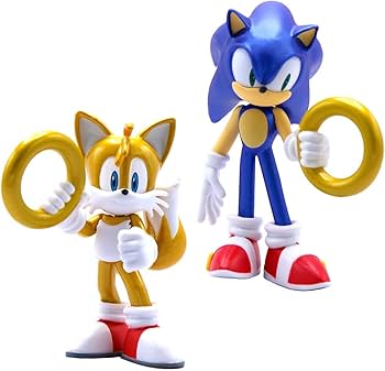Amazon.com: Official Sonic The Hedgehog Metallic Sonic & Tails 4