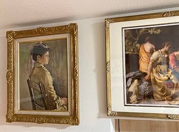 Amazon.co.jp: 小磯良平『婦人像 帽子の女』油彩画 (人物画) F3号