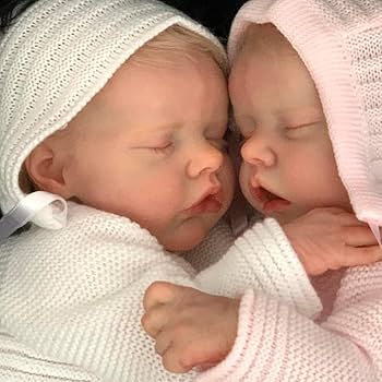 Amazon.co.jp: リボーンドール 双子 - 18インチ リアルな新生児女の子