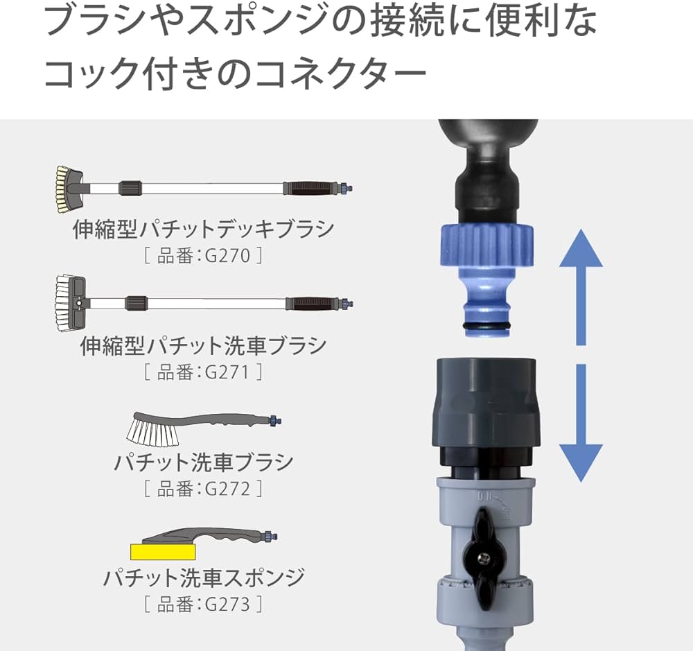 Amazon | タカギ(Takagi) 散水パーツ コック付ニップル(GY) | 散水コネクタ