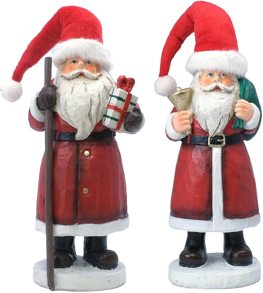 Amazon.co.jp: 【クリスマスオールドサンタレジンオーナメント/2種