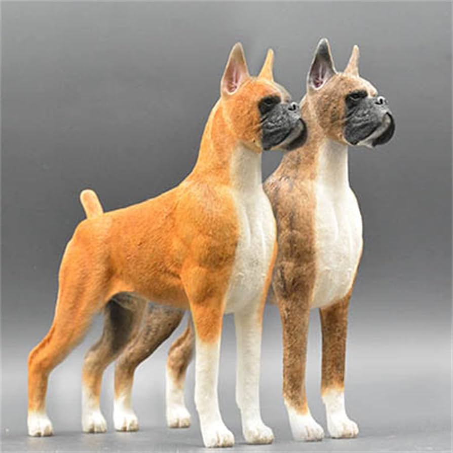 Amazon | M7 ボクサー 犬 動物 リアル フィギュア 樹脂 プラモデル