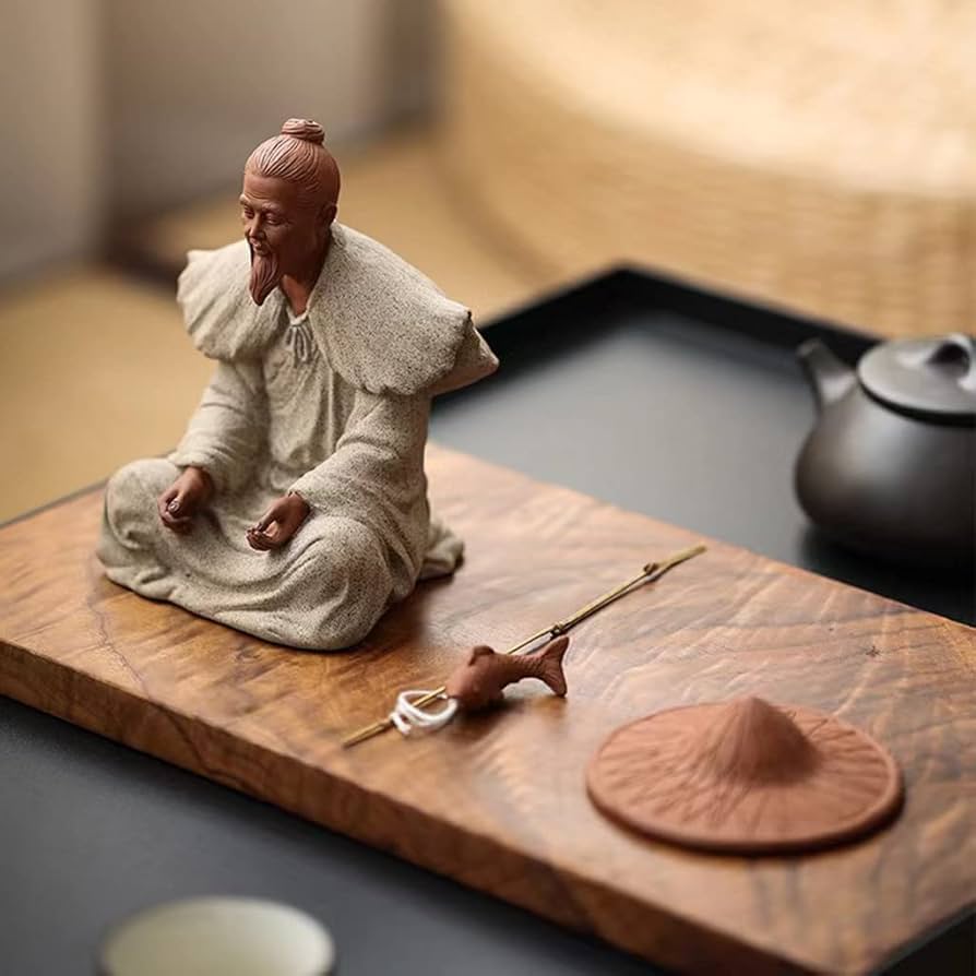 Amazon.co.jp: 太公望の魚釣り おもしろい 置物 オブジェ 開運 仕事運