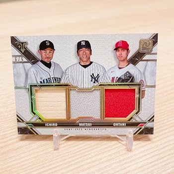 Amazon.co.jp: 世界9枚のみTOPPS 大谷翔平 松井秀喜 イチロー レリック
