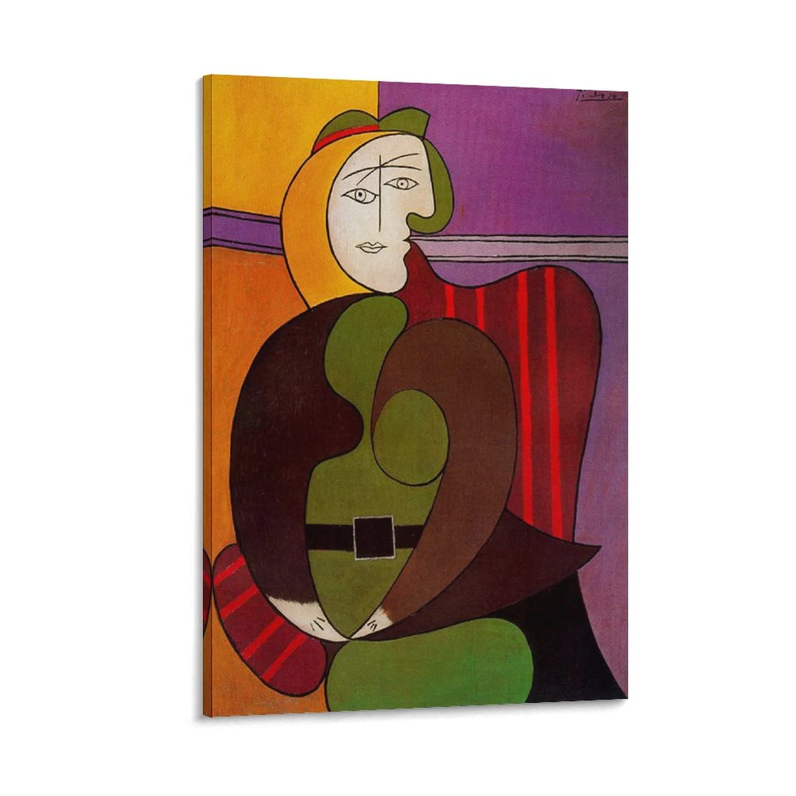 Amazon.co.jp: Pablo Picassoパブロ・ピカソ画家の作品（赤い肘掛け