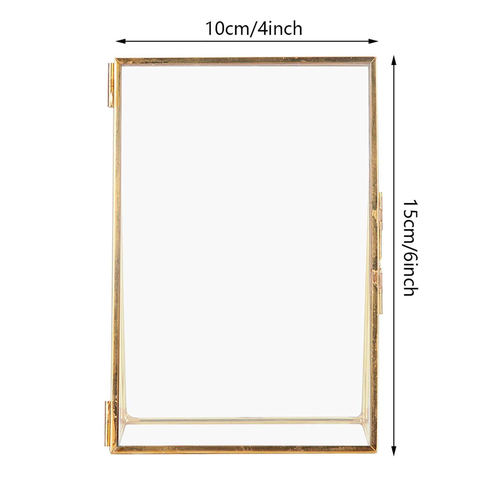 Amazon.co.jp: Atyhao フォトフレーム 額縁 真鍮 ガラス おしゃれ 写真