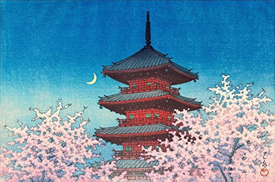 Amazon.com: Japanese Art Print - Ueno Park, Tokyo by Kawase Hasui