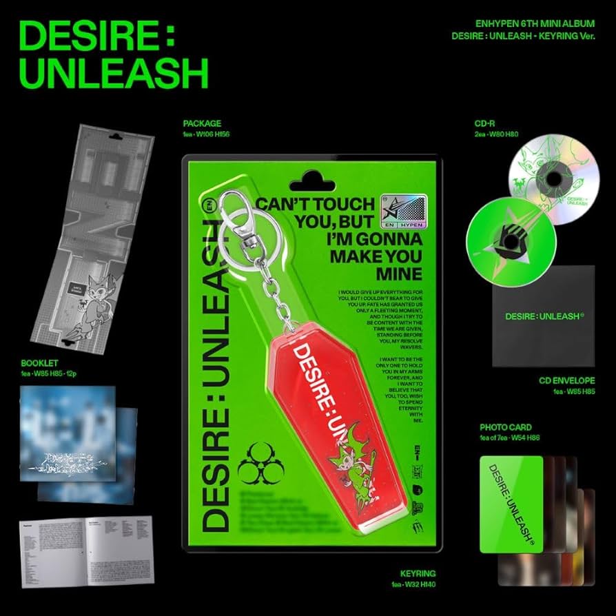 Amazon.com: ENHYPEN 6th Mini Album [DESIRE : UNLEASH] KEYRING
